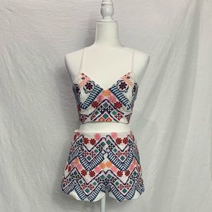 Lulu's Multicolor Patterned Tank Top